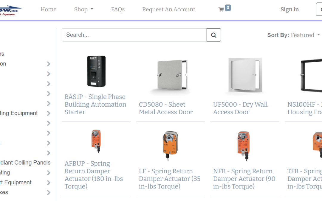 Count on Our New E-commerce Site for Your HVAC Products